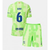 Camiseta Barcelona Paez Gavi #6 Tercera Equipación Replica 2024-25 para niños mangas cortas (+ Pantalones cortos)